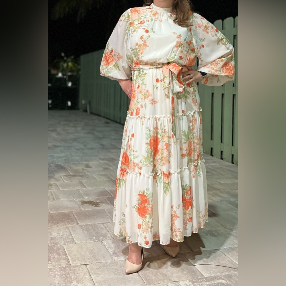 Floral Print Maxi Dress